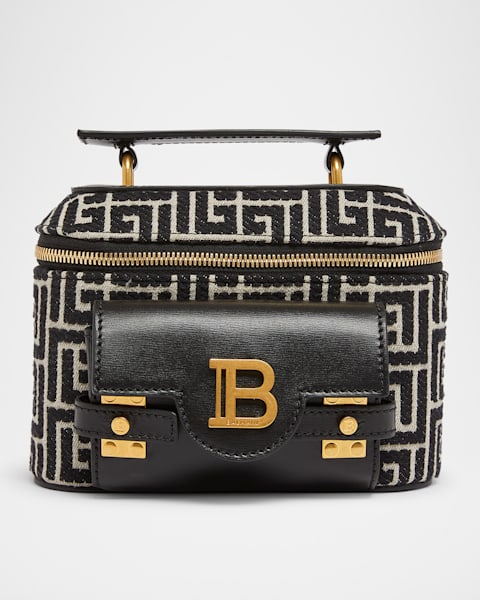Balmain B Buzz Wallet on Chain in Calfskin Leather | Neiman