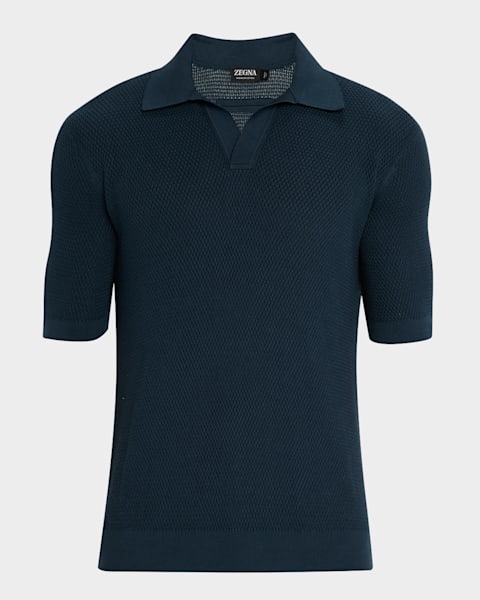 【人気商品！】 ZEGNA Men's Premium Cotton Short-Sleeve Knit Polo | Neiman トップス
