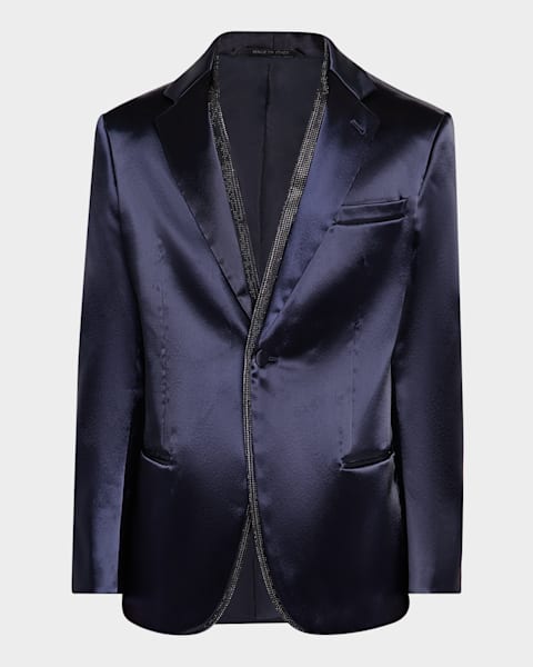 Emporio Armani Men's Diagonal Patterned Dinner Jacket