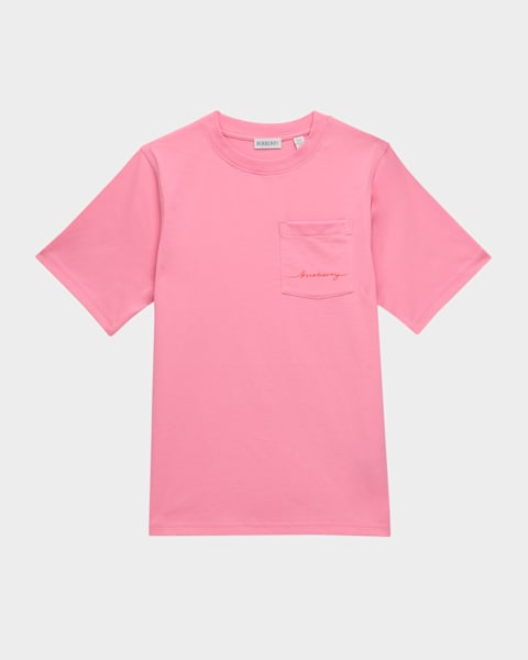 Burberry ピンク ロゴプリント Tシャツ 14Yサイズ Burberry Logo Print Cotton T-shirt in Alabaster Pink | eBay