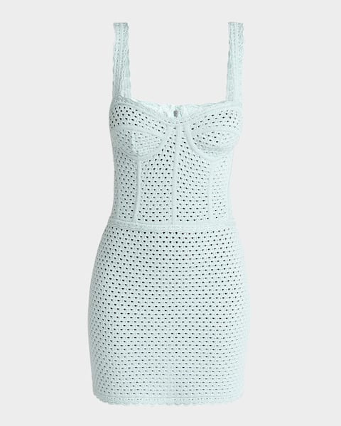 Dolce&Gabbana Peony-Print Bustier Mini Dress | Neiman Marcus