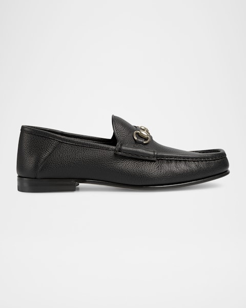 Men's Gucci Jordaan crocodile loafer in black | GUCCI® US