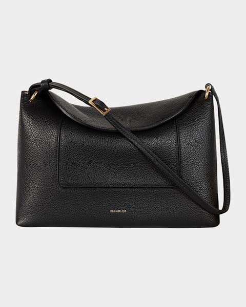 IL BISONTE/SHOULDER BAG 【BLACK】 Il Bisonte Nina Pleated Leather Tote Bag | Neiman Marcus