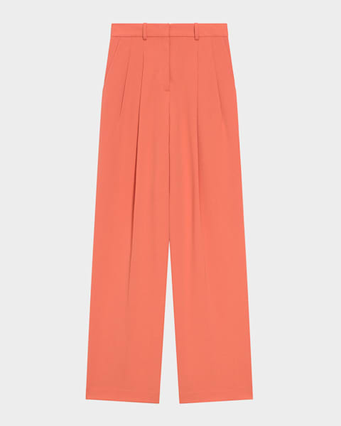 ✨美品✨Theory Admiral Crepe Relax ST Pant Theory Admiral Crepe Relaxed Straight-Leg Pants - Bergdorf