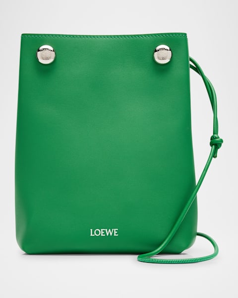 Pebble Mini Bucket Bag in Grain Leather