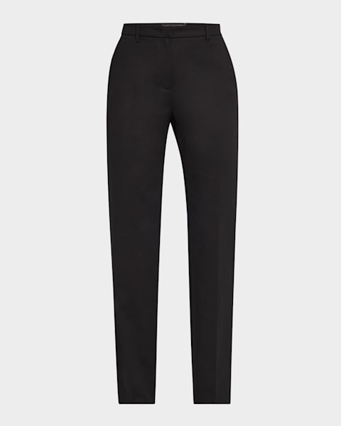 Giorgio Armani Silk Wide-Leg Trousers | Neiman Marcus