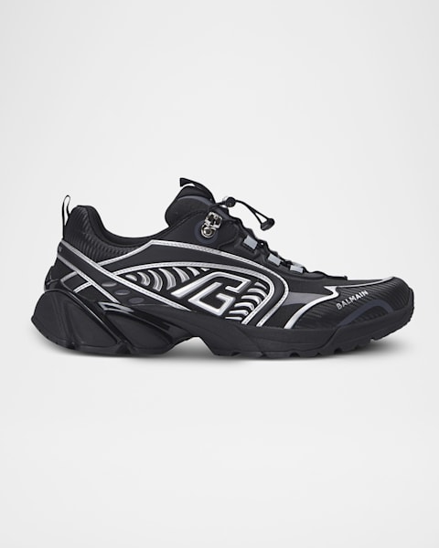 VIP★BALMAIN B-Runner メッシュ&レザー スニーカー VIP☆BALMAIN B-Runner メッシュ&レザー スニーカー (BALMAIN