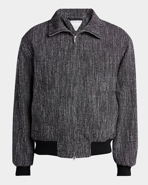 ジャケット・アウター BOTTEGA VENETA Bonded Wool Zip Up Jacket Bottega Veneta FW20 Black Twill Crop Wool Bomber Jacket | eBay