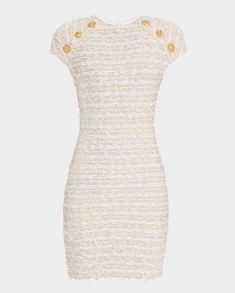 Maje Reims Tweed Two-in-One Mini Dress | Neiman Marcus