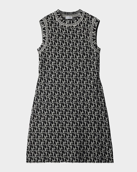 Burberry Turquoise Blue Knitted Dress