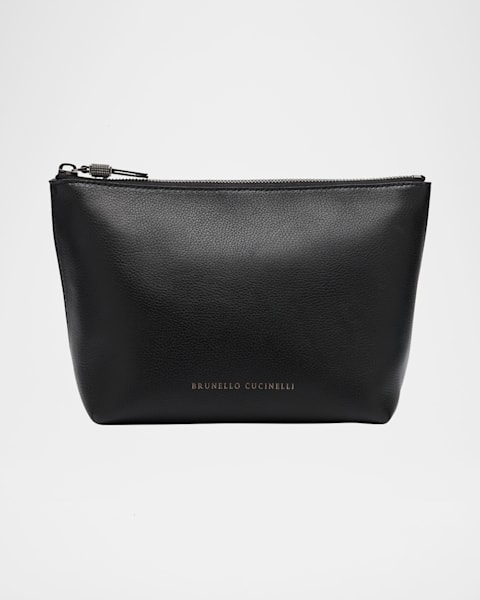 【関税込み】The Beauty Pouch - Marc Jacobs - Leather - Black Marc Jacobs The Beauty Bag | Neiman Marcus