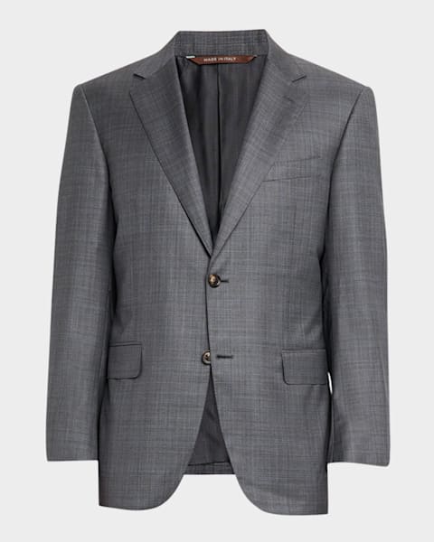 Brunello Cucinelli Men's Linen, Wool and Silk Suit | Neiman Marcus