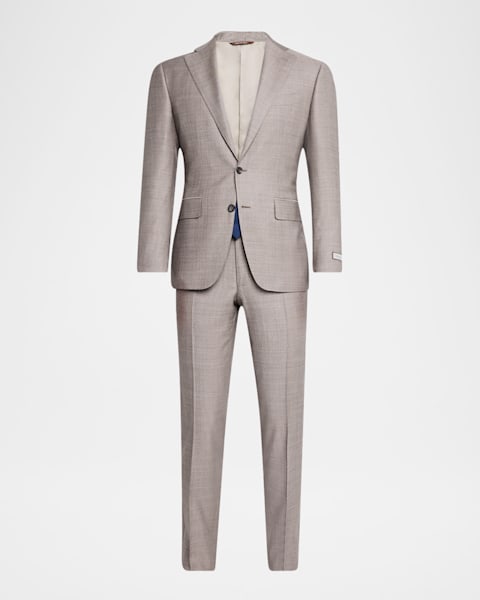 Brunello Cucinelli Men's Cotton Blend Suit | Neiman Marcus