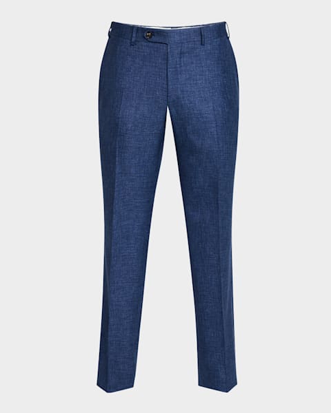 【きれいめファッション51選】上品さと清潔感をキープし Zanella Men's Solid Corduroy Dress Pants | Neiman Marcus パンツ