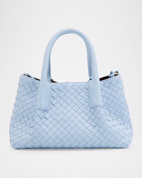 Bottega Veneta Andiamo East-West Intrecciato Leather Tote