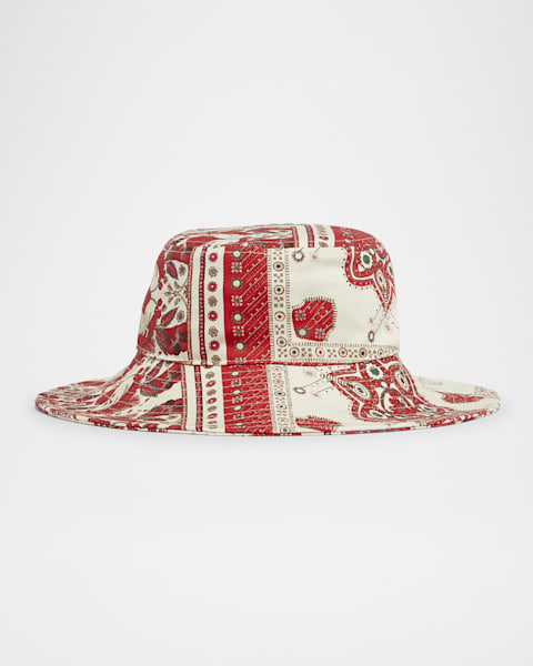 【ISABEL MARANT】embroidered cotton-canvas バケット ハット Isabel Marant Embroidered Cotton Canvas Bucket Hat | Neiman