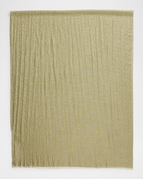 Brunello Cucinelli Striped Linen Blend Scarf | Neiman Marcus