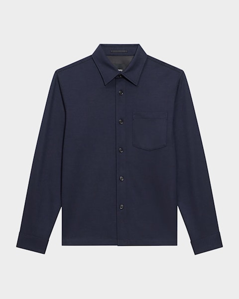 ひろ　Theory Structure Knit Irving S White Structure Knit Irving Short-Sleeve Shirt | Theory