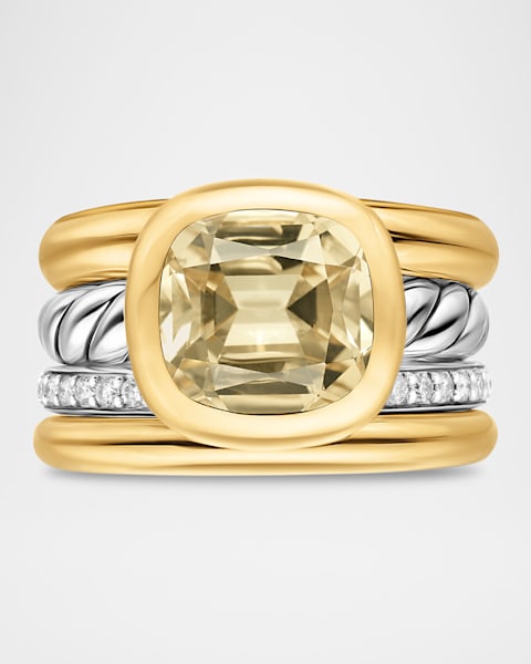 Renaissance 18k Gold & Diamond Ring