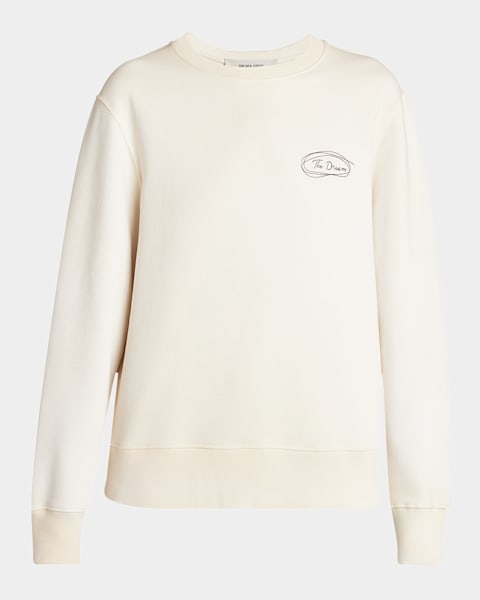 Golden Goose Distressed Crystal-Embellished Crewneck
