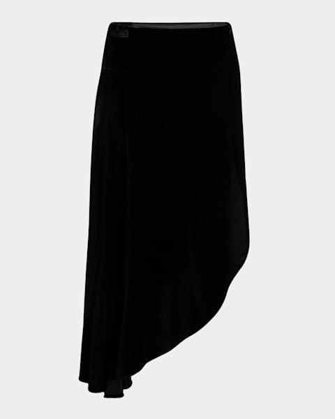 ALAIA Fluid Asymmetric Skirt | Neiman Marcus