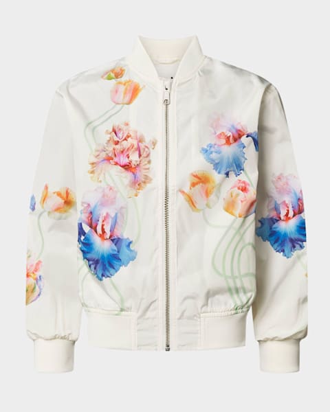Palm Angels Kid's Logo-Print Puffer Jacket, Size 4-12