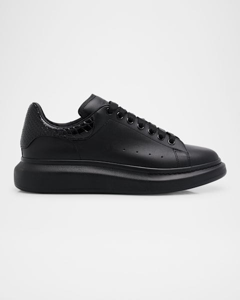 スニーカー ALEXANDER McQUEEN OVERSIZE SNEAKERS IN LARRY LEATHER McQueen Men's Larry Leather Oversized Sneakers | Neiman Marcus
