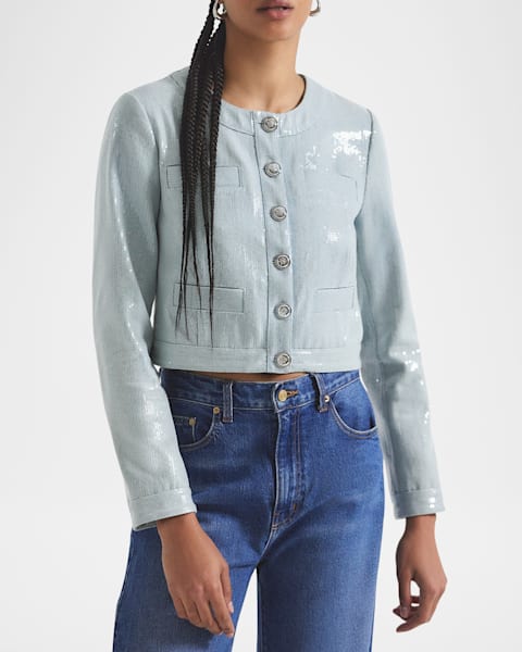 Derek Lam 10 Crosby Elizabeth Peplum Jacket | Neiman Marcus