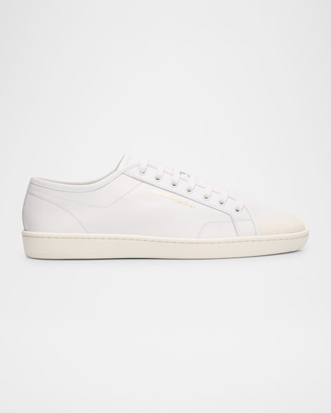 【Saint Laurent】ANDY LOW TOP SL SNEAKER◆6068330ZS00 Saint Laurent Men's Andy Leather Low-Top Sneakers | Neiman