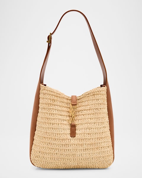 トートバッグ Stella McCartney Logo Small Hobo Eco Crochet Raffia Stella McCartney Small Crochet Rafia Logo Hobo Bag | Saks