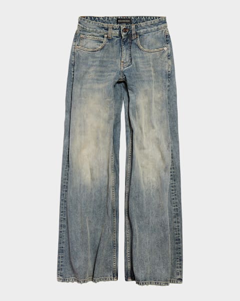 Balenciaga Low Waist Straight Pants | Neiman Marcus