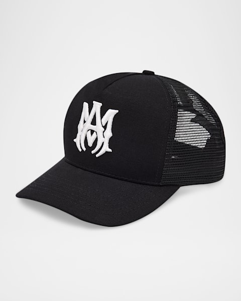 Amiri Men's Crystal 3 Star Trucker Hat | Neiman Marcus