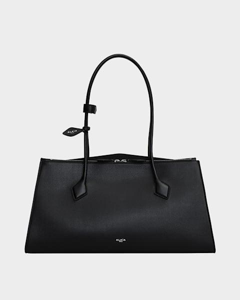 【関税&送料込】Alaia Suede Hand Tote Bag ALAIA Le Teckel Tote Bag in Suede and Leather - Bergdorf Goodman