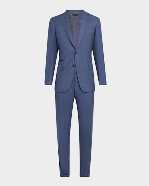 Brioni Men's Wool Sharkskin Suit | Neiman Marcus