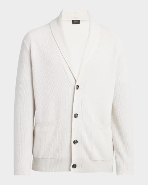 Homme Plisse Issey Miyake Men's Rustic Knit Cardigan | Neiman Marcus