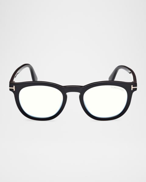 Oliver Peoples Men's Gregory Peck 47 Round Sunglasses | Neiman Marcus