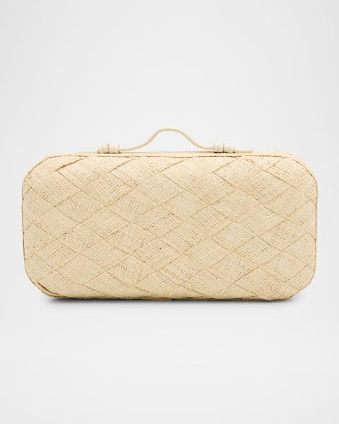 POOLSIDE The Anna Shell Clutch Bag | Neiman Marcus