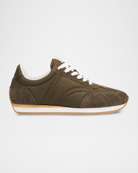 Toteme Flex Suede Low-Top Sneakers | Neiman Marcus
