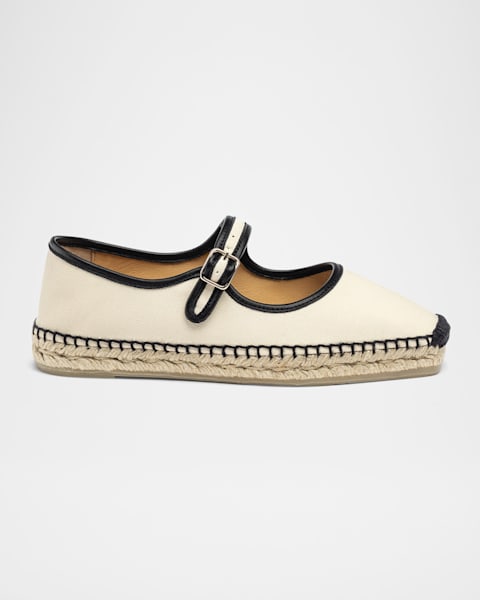 スリッポン Castaner SS25 PADUA (025551001 100) Castaner Padua Canvas Mary Jane Espadrilles | Neiman Marcus