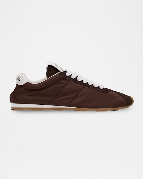 Miu Miu Satin Retro Runner Sneakers | Neiman Marcus