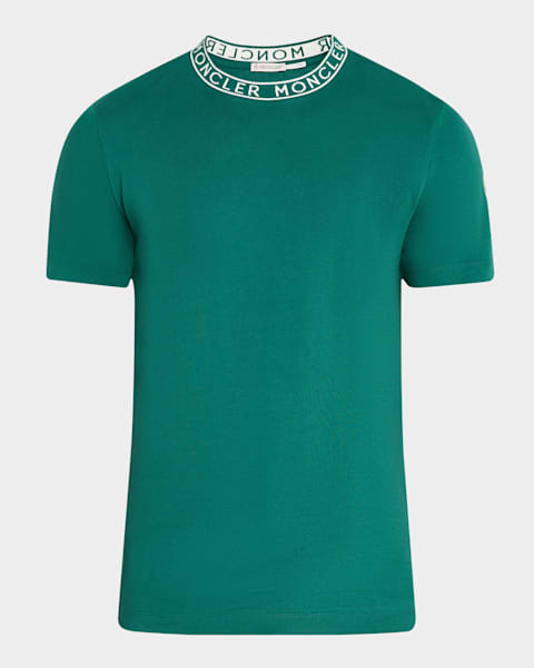 CASABLANCA Men's Gothic Stacked Logo T-Shirt | Neiman Marcus