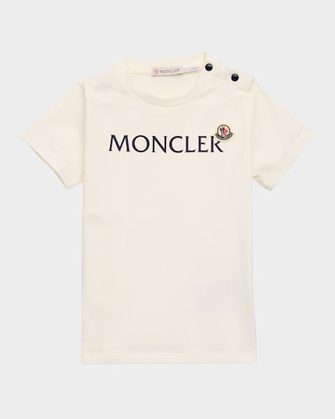 Girl's Embroidered Logo-Print T-Shirt, Size 3M-3