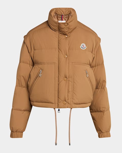 Moose Knuckles Koya Cropped Duvet Jacket | Neiman Marcus