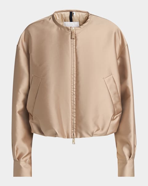Moncler Gencay Braided Down Jacket | Neiman Marcus