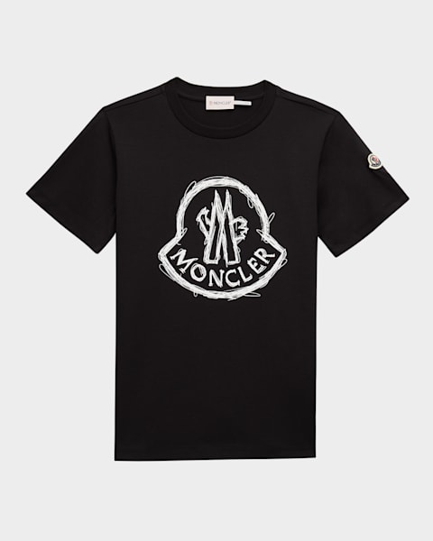 Moncler Boy's Scribble Bell T-Shirt, Size 8-10 | Neiman Marcus