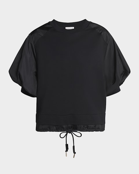 Moncler Embroidered Short-Sleeve T-Shirt | Neiman Marcus