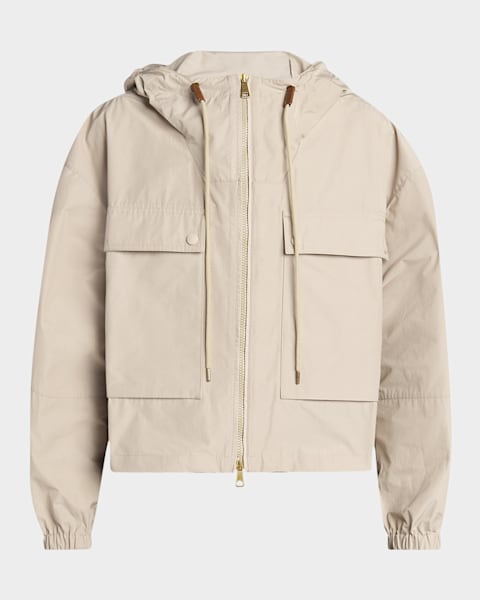 ★【MONCLER】Parka con cappuccio Sauvan★フード付ジャケット Light Beige Sauvan Hooded Parka - Windbreakers & Raincoats