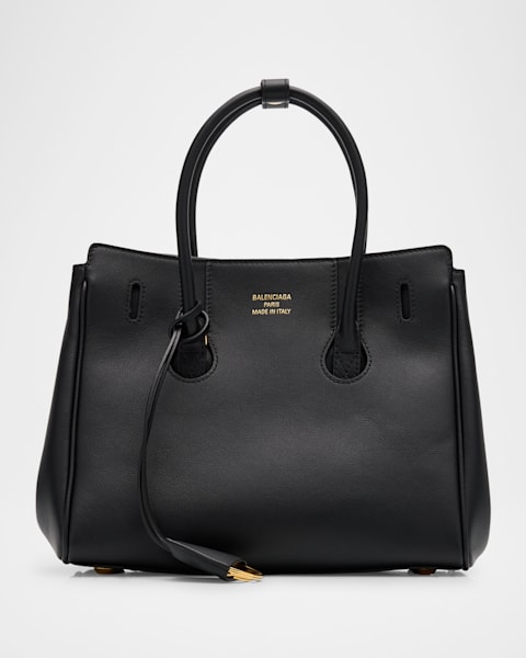 トートバッグ Balenciaga Black Leather Biarritz Shopping Bag 国内発☆送料無料 BALENCIAGAトートバッグ Biarritz ブラック