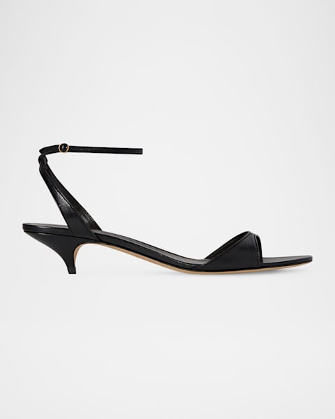 サンダル・ミュール The Row Cleo Bijoux leather sandals The Row CLEO BIJOUX サンダル - Black & Gold | FWRD