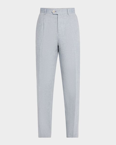 【メール便不可】 Stretch Grey Blue Men's ZEGNA Gabardine Marcus Neiman | Pants パンツ